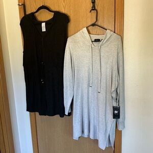 NWT 2 lot bundle $127 swimsuit cover-up tunics, plus women’s 1X, super soft